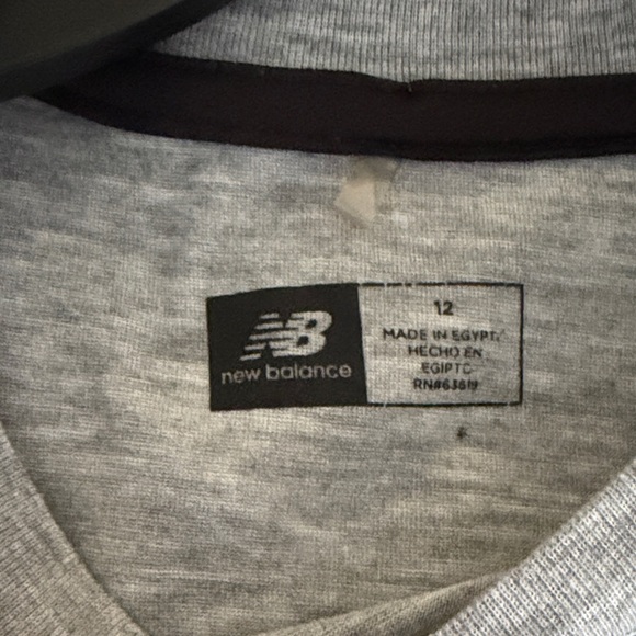 New Balance Kids Heather Gray Tank Top - Picture 2 of 3